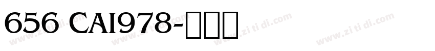 656 CAI978字体转换